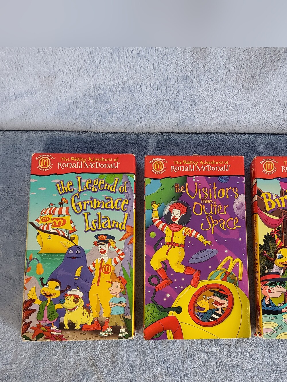 Vintage 90’s The Wacky Adventures of Ronald McDonald VHS Tapes Lot Of 3 Videos